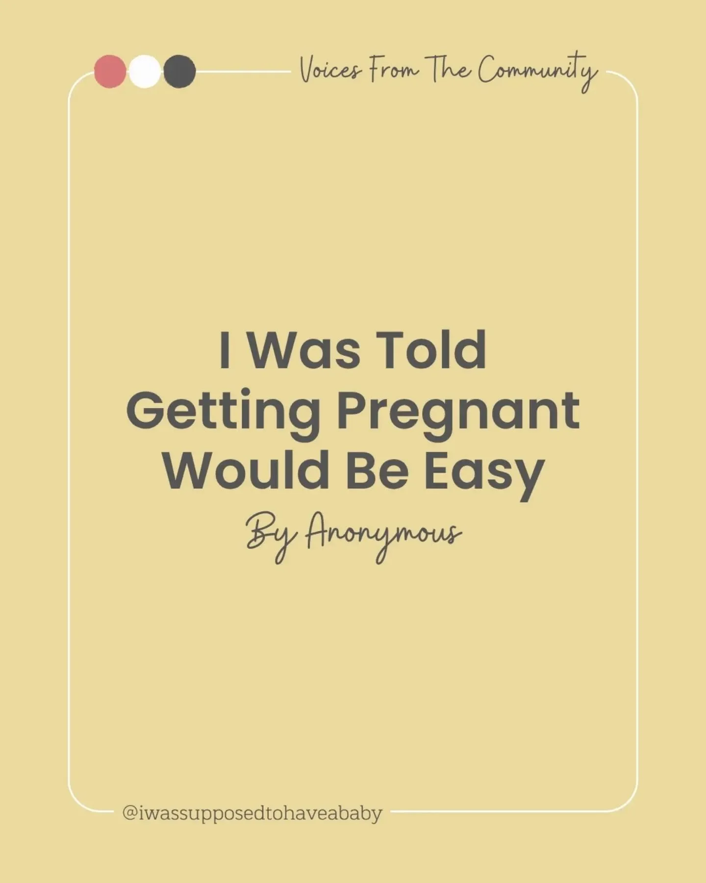 Imagine struggling with PCOS and infertility while people congratulate you on a pregnancy that doesn't exist

For this woman, years of unanswered questions, painful procedures, and unsuccessful IVF transfers have been made even harder by the assumpti