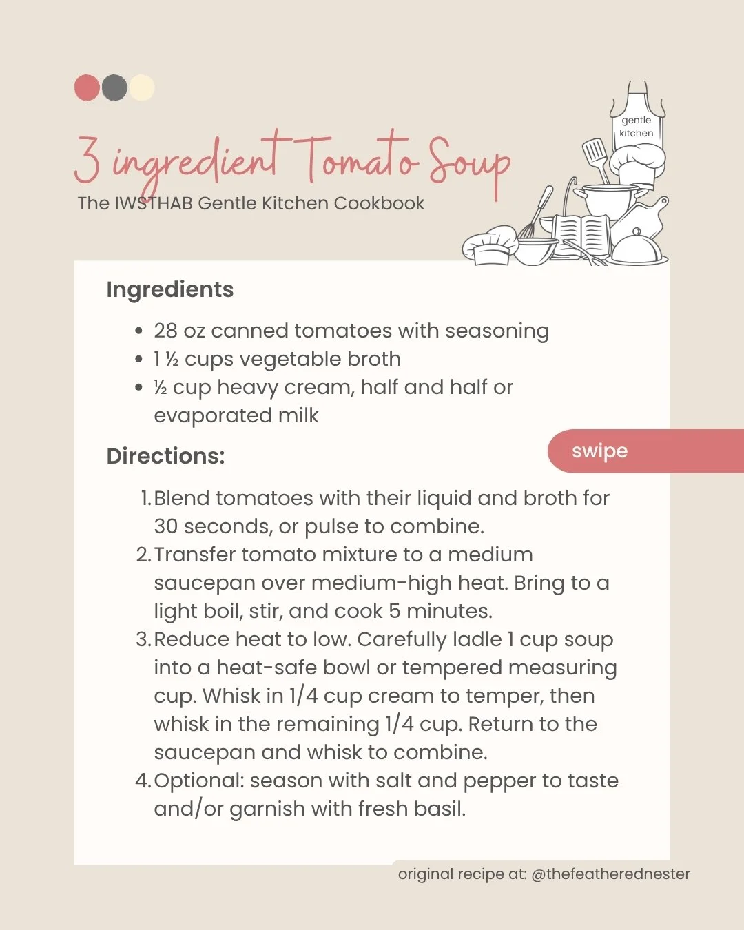 Some days, even deciding what to eat feels like too much

When infertility or grief leaves little energy for dinner, a simple kosher recipe can mean one less thing to figure out

This three-ingredient tomato soup is something warm for a day when you 