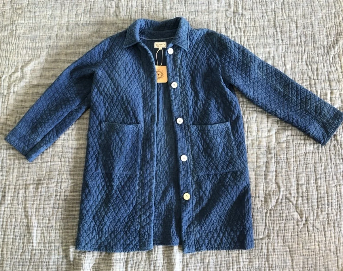 Indigo Overdyed Quilt Coat — LOJKO VINTAGE