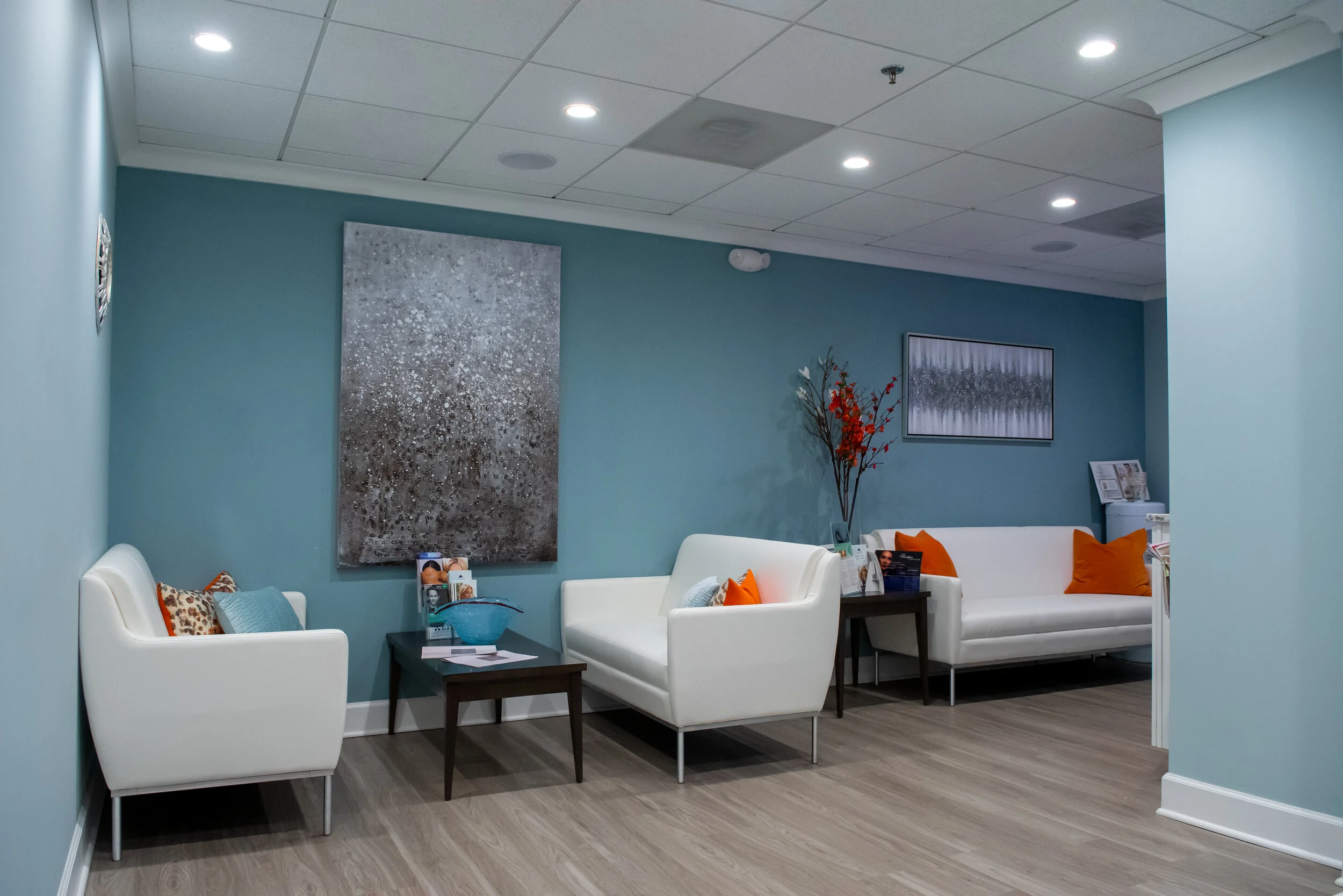 Dominion Plastic Surgery waiting room in Virginia