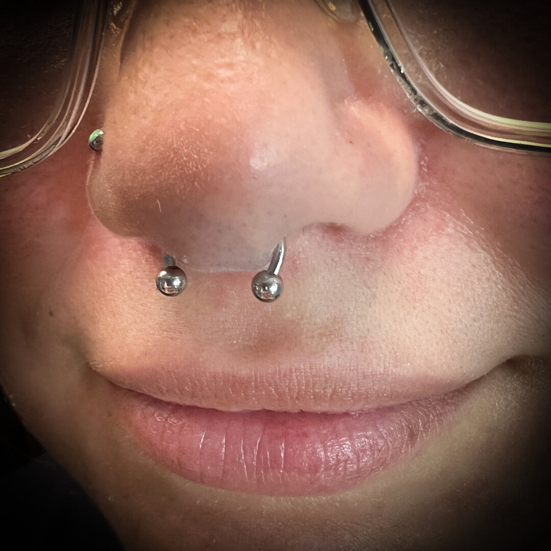Septum!!​​​​​​​​
​​​​​​​​
 #houseofcolour #bayshore #pierced #piercingsandtattoos #curativepiercing #girlswithpiercings #longislandpiercing #piercingaddict #piercings #bodypiercing #triplehelix #helixpiercing #triplecartilage #conchpiercing #cartilag