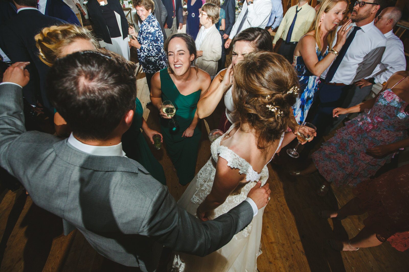 Friends Dancing at wedding - Satya Curcio Photography