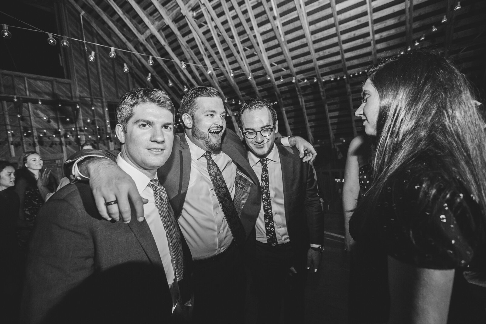 groomsmen at reception - Satya Curcio Photography