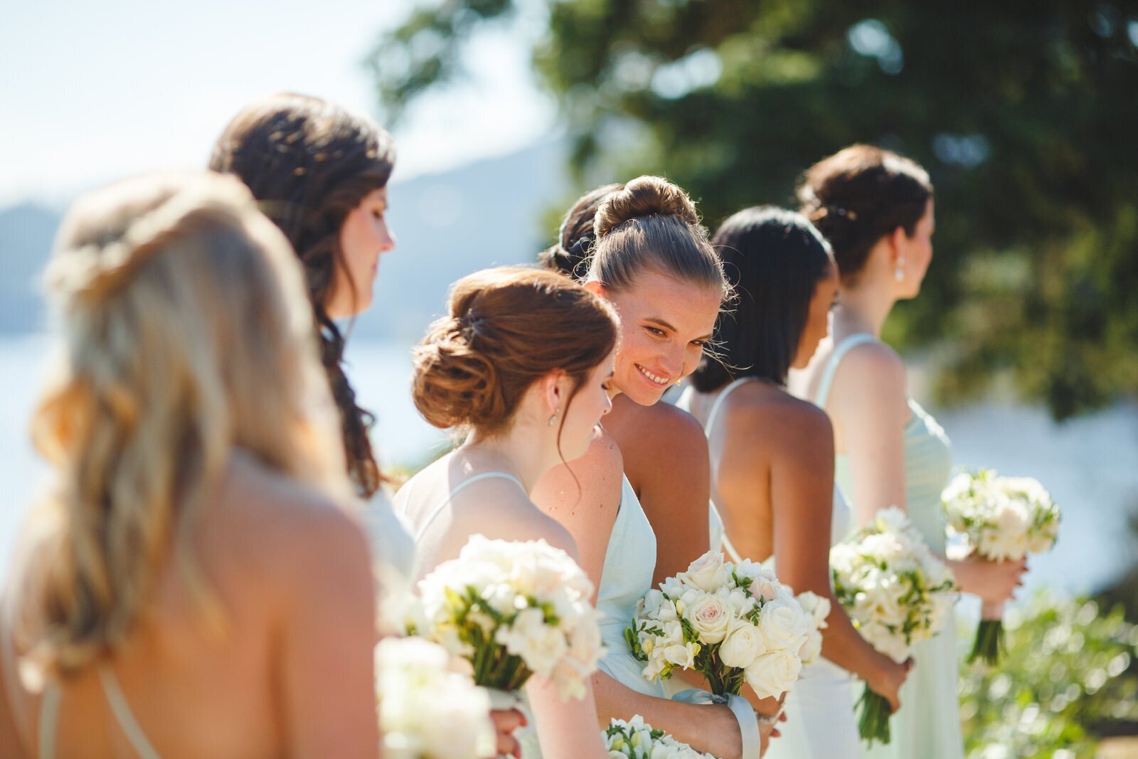 Bridesmaid during ceremony - Satya Curcio Photography