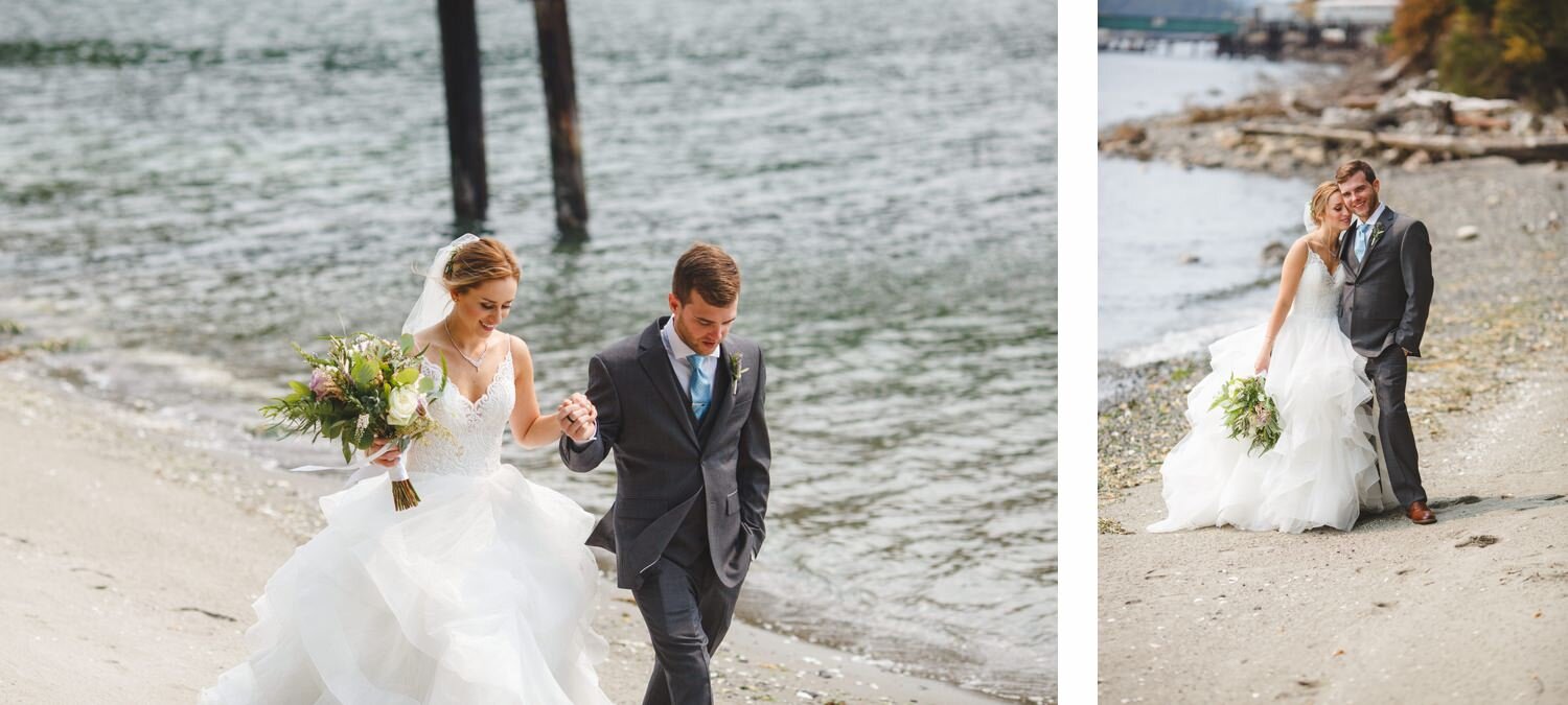 First look on the beach San Juan Islands by Satya Curcio Photography