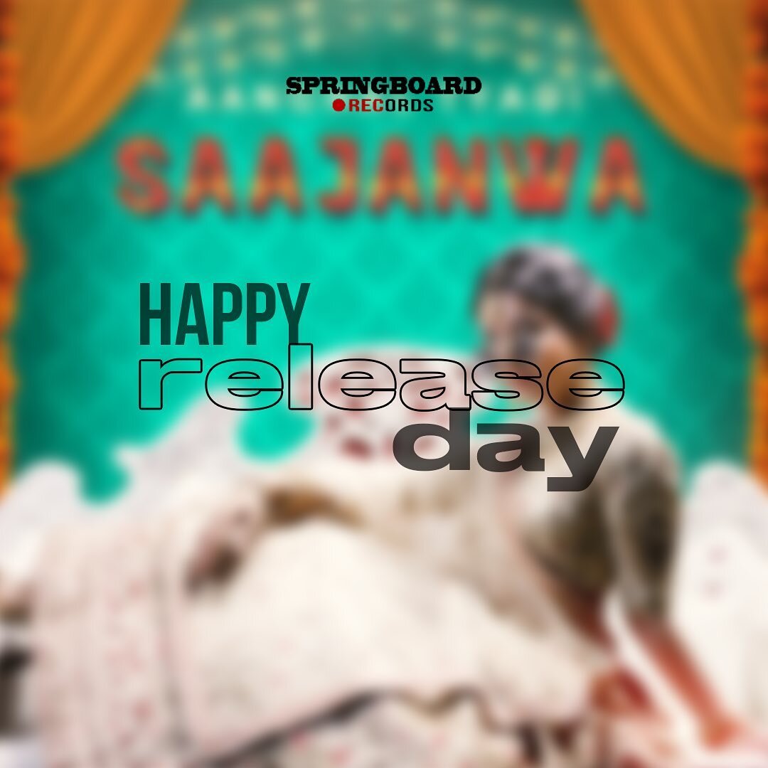 Happy Release Day!! 🥳

&ldquo;Saajanwa&rdquo; by Aanchal Tyagi is finally out and we&rsquo;re so proud. ❤️🔥

Link in bio. 

@aanchalmusic @aman_moroney @abhijeetmusic @shayraa22 
@ashishmanchanda007 @ujjla.manchanda @universalmusicindia 
@indiearec