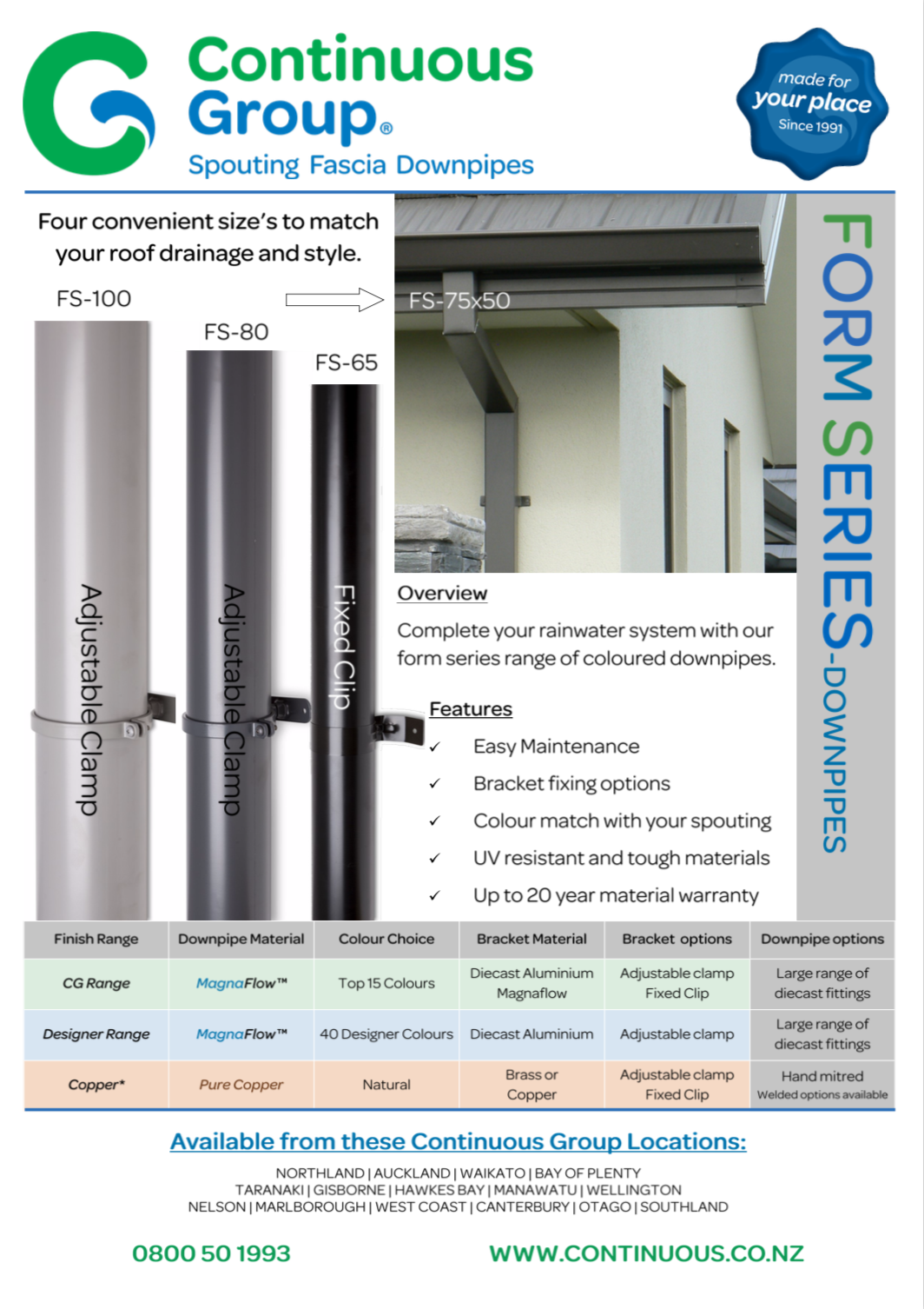 Form Series Combined Brochure &amp; Spec Sheet  Click to view and download.