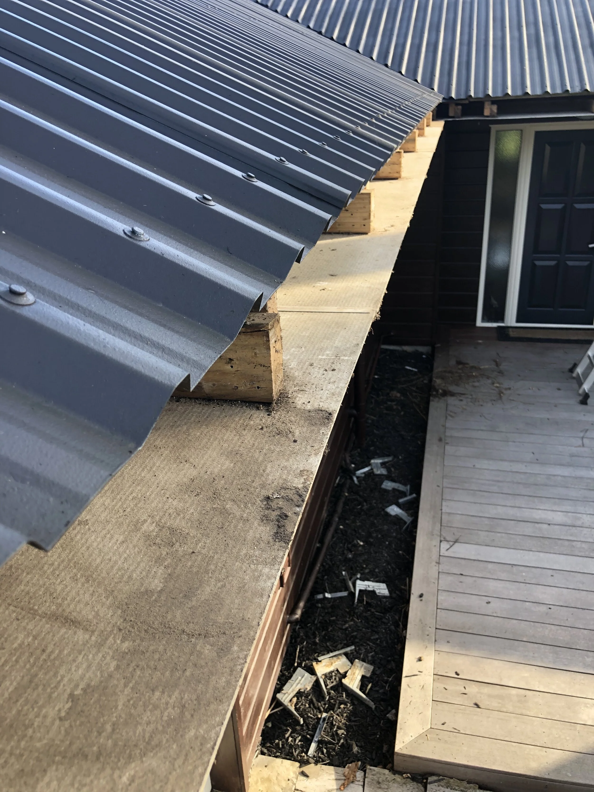 Internal Spouting & birds nests removed