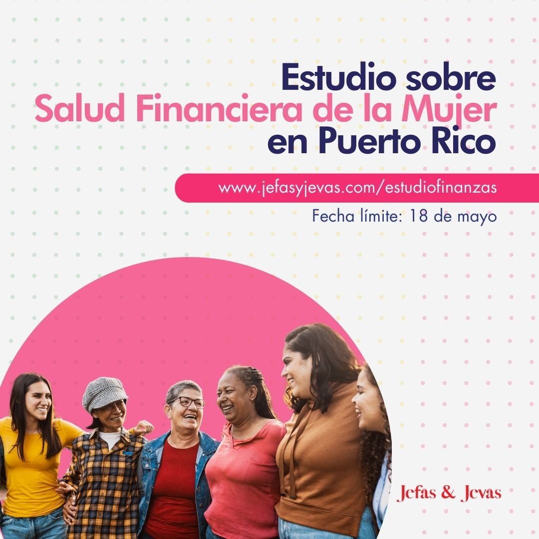 💥📢&iexcl;Ay&uacute;dame a ayudarte! 

La salud financiera de las mujeres es mi mayor preocupaci&oacute;n y es donde quiero contribuir.

Hay una falta de estudios de la realidad financiera de la mujer puertorrique&ntilde;a y eso tiene que cambiar. 
