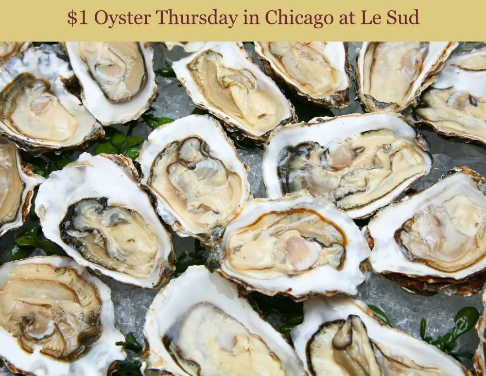 Thursday Is Oyster Night: $1 Oysters at Le Sud in Roscoe Village