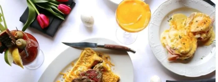 Breakfast and Oragne juice photo