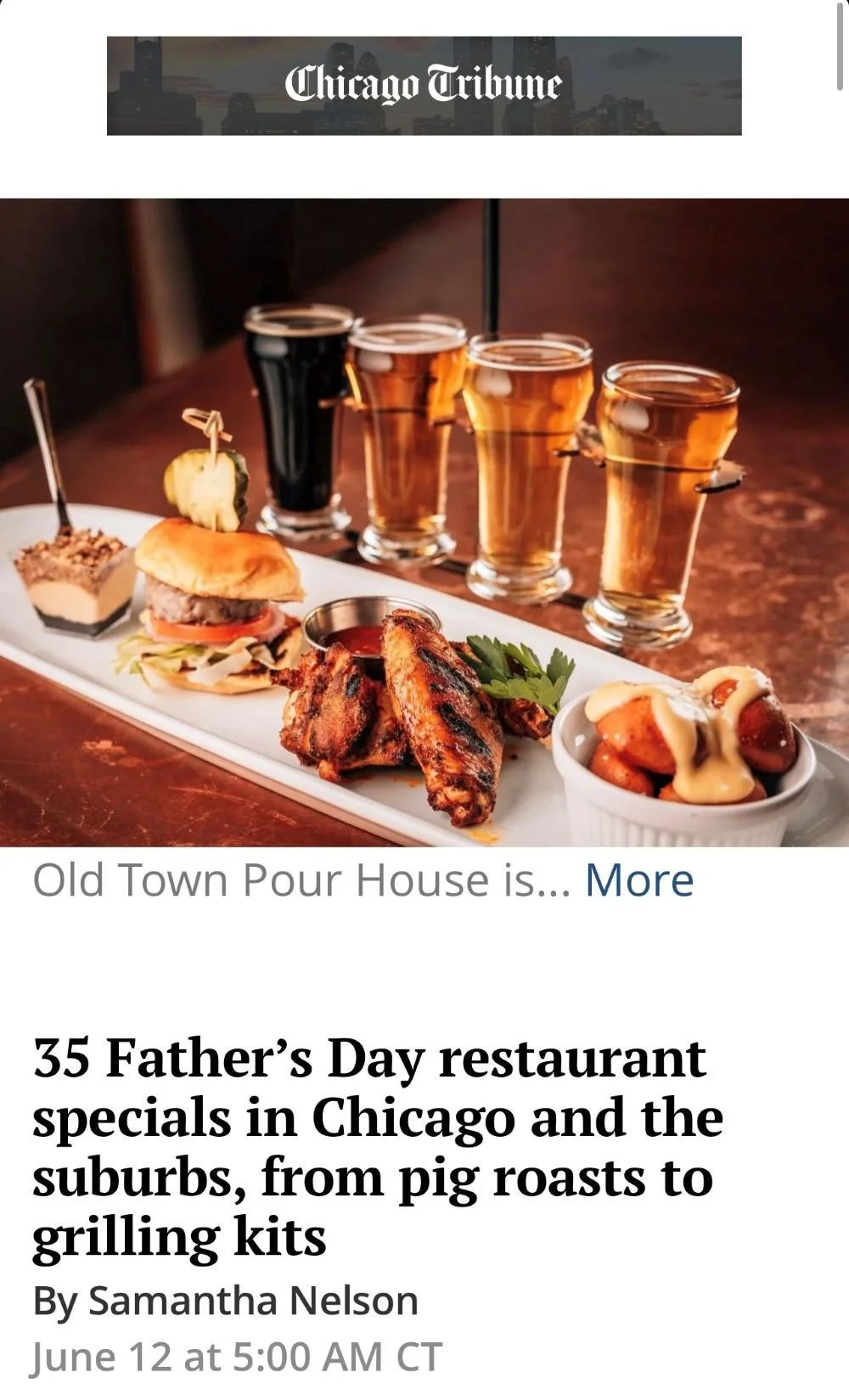 35 Father's Day restaurant specials