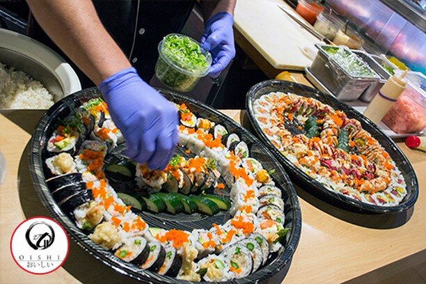 Make special occasions even more fun with a beautiful sushi platter. Healthy, delicious, colorful, and unique! The ideal meal for just about any celebration. (314) 567-4478 #oishistl #stl #crevecoeur #sushi #sushigram #sushilove #oishisushi #foodie #