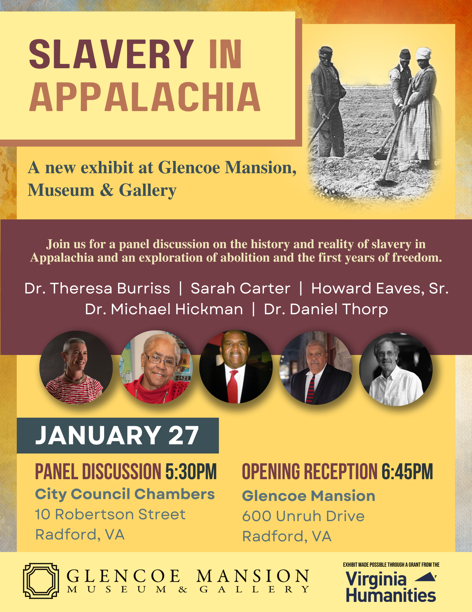 Slavery In Appalachia Exhibit Opening 