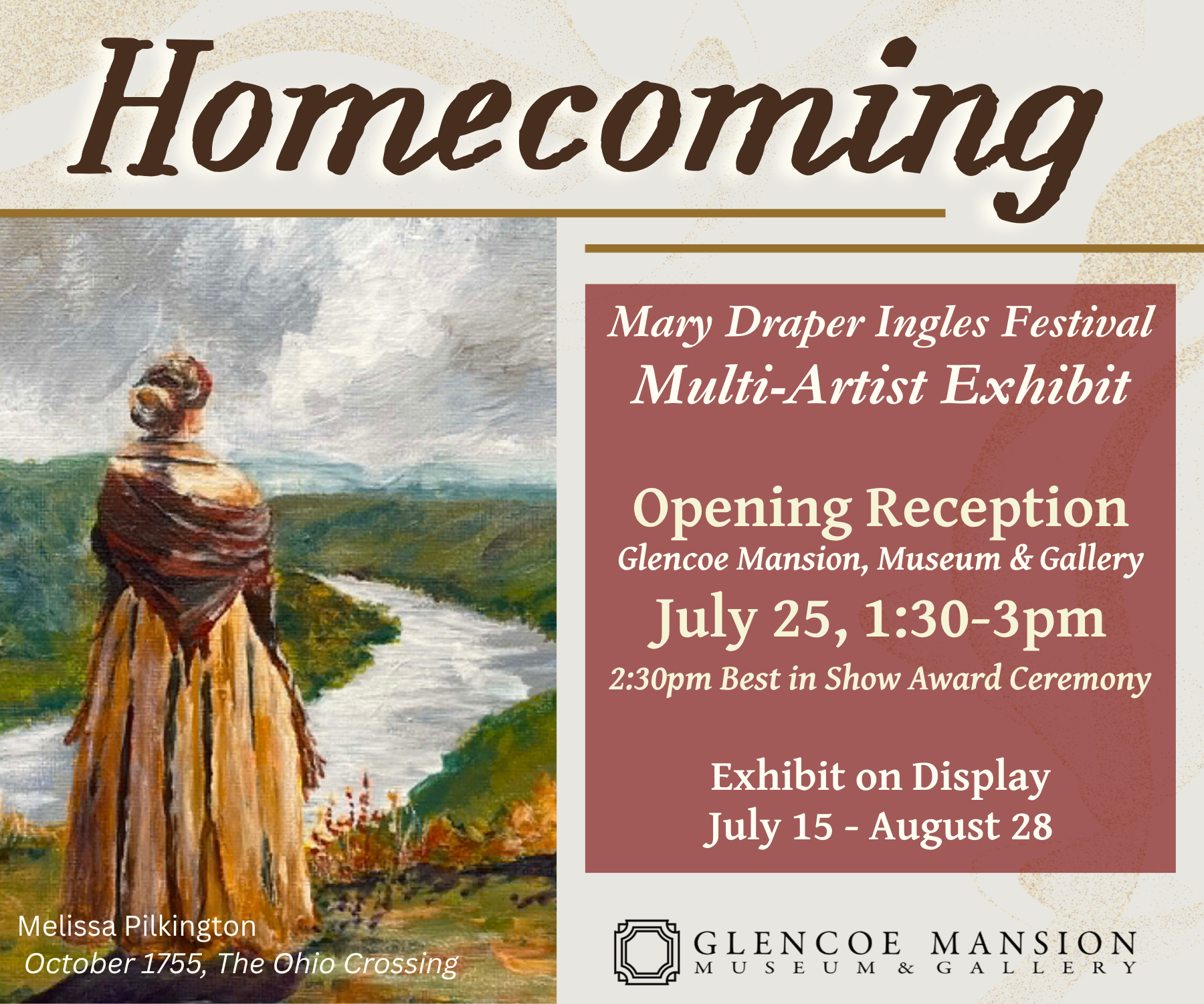 “Homecoming” Art Show Opening Reception