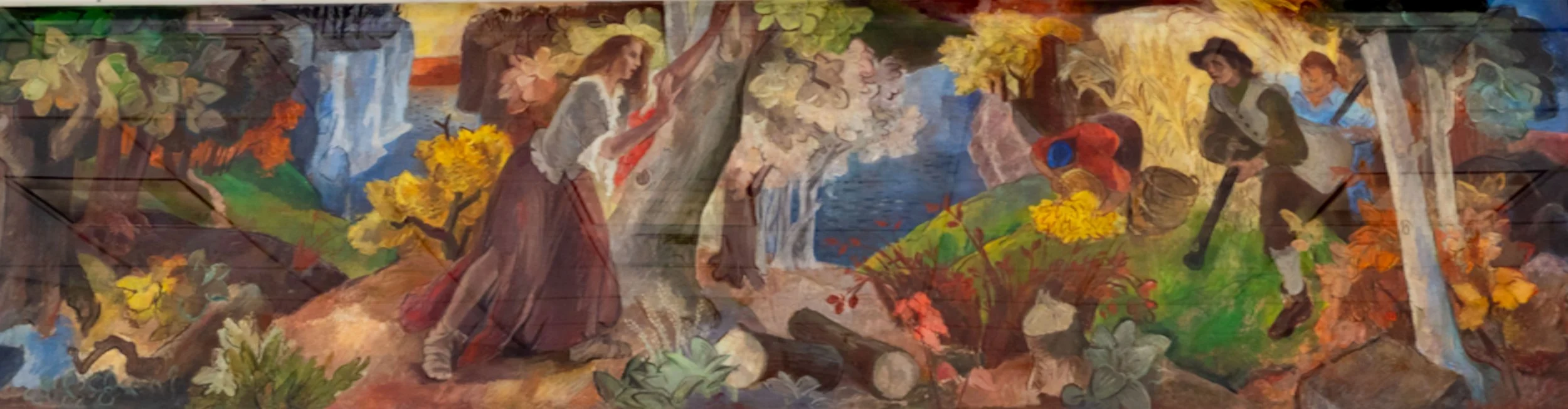 U.S. Post Office Mural–Radford, VA – “The Return of Mary Draper Ingles”
