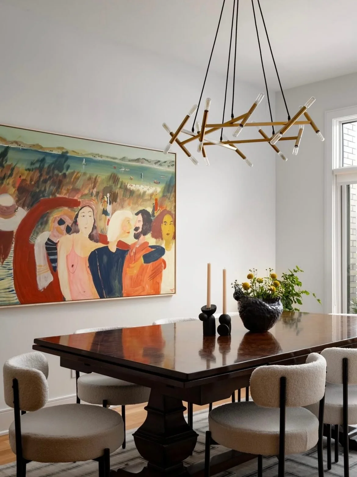 &ldquo;The Holiday Group Chat&rdquo; &mdash; This painting totally gets the vibe: a little chaotic with a splash of fun. Its mellow colors bring just enough drama to make the dining room feel like the cool friend who doesn&rsquo;t try too hard &mdash