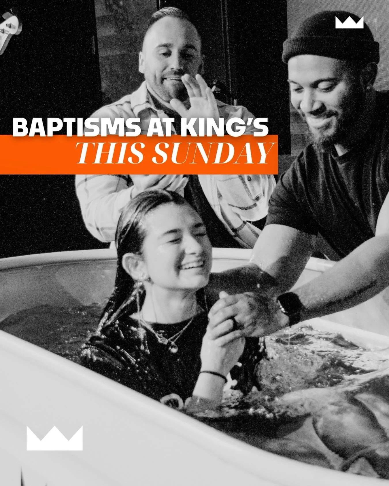Baptisms this Sunday! Come cheer on those being baptized, and if you&rsquo;re interested in getting baptized, let us know, we&rsquo;d love to help you take that next step!