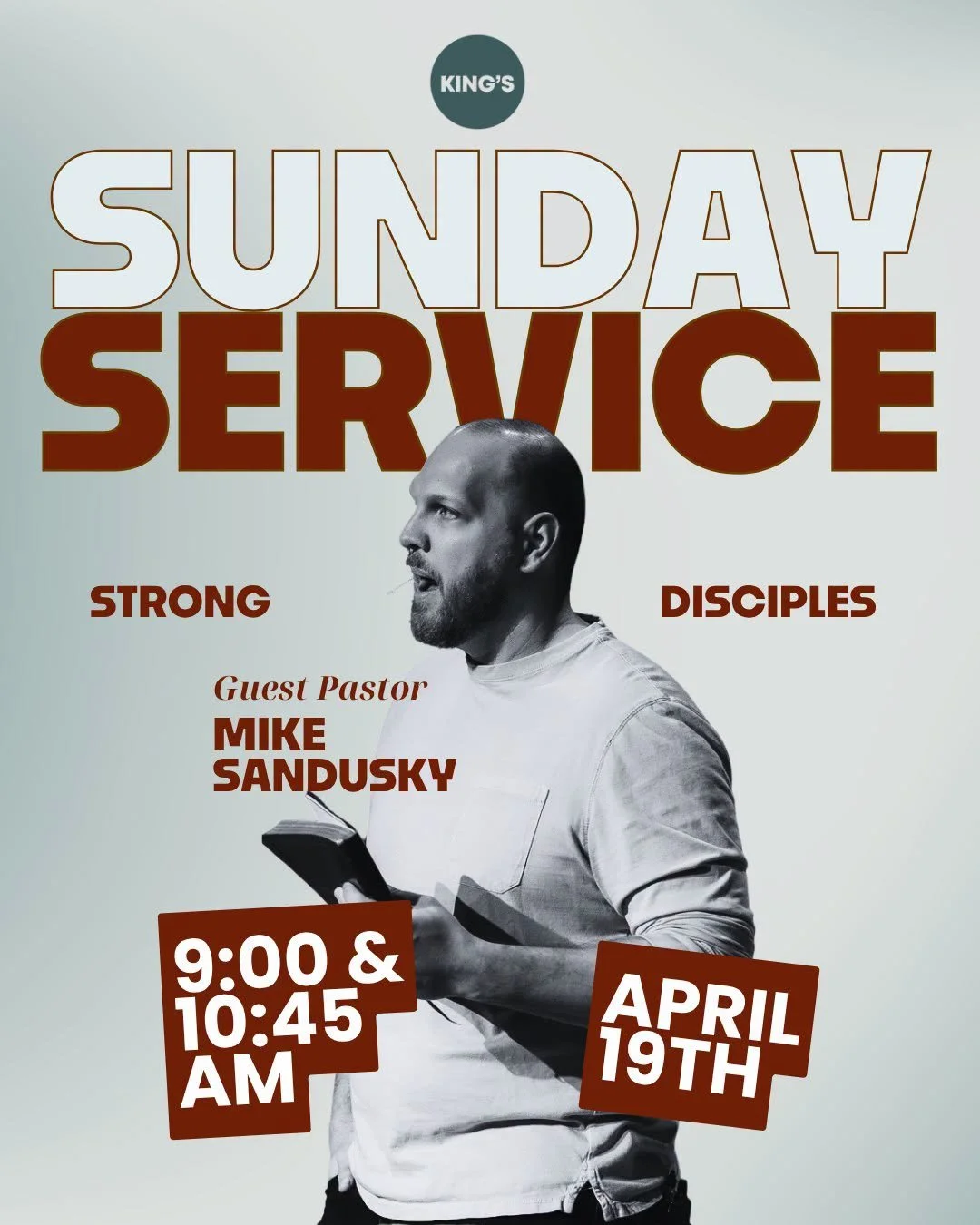 We love what God is doing through the local church.
This Sunday, Mike Sandusky from Abide Church will be with us, sharing as we continue our Strong Disciples series.

Let&rsquo;s lean in together.