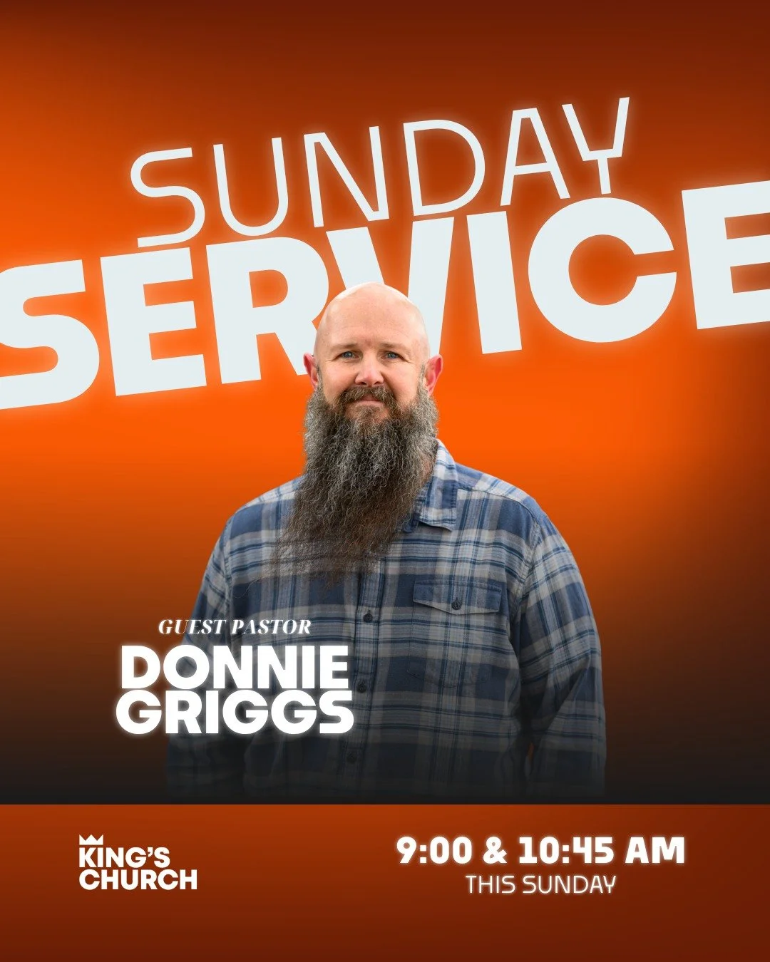 We&rsquo;re really grateful to have Donnie Griggs with us this Sunday at King&rsquo;s.

His heart for people and passion for the gospel is something we&rsquo;re excited for our church to experience.

We&rsquo;d love for you to join us.
9:00am &amp; 1