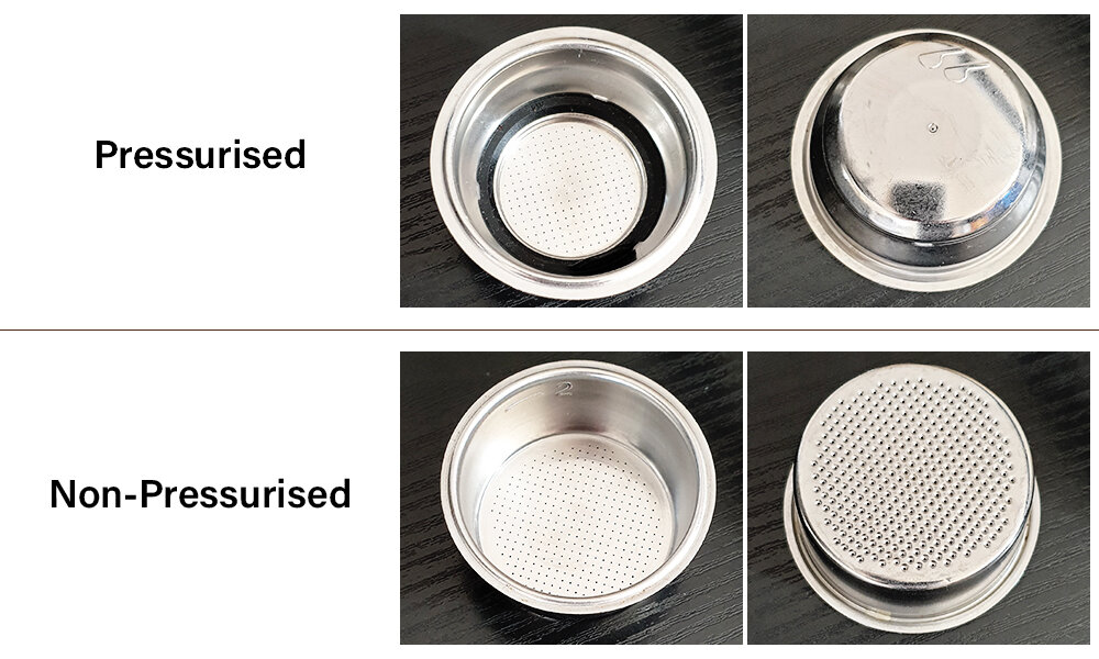 Difference Between Pressurised and Non-Pressurised Filter Baskets