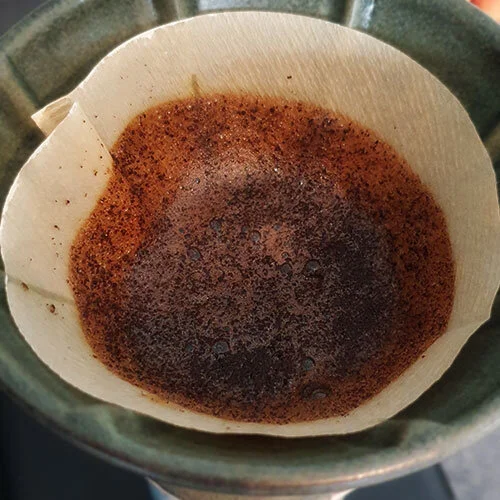 Drawdown Phase Of Pour Over Coffee