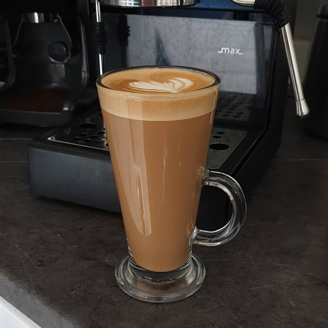Enjoying a latte made using the Gaggia Classic Pro, a perfect winter warmer! #gaggiaclassic #baristalife #coffeeaddict
