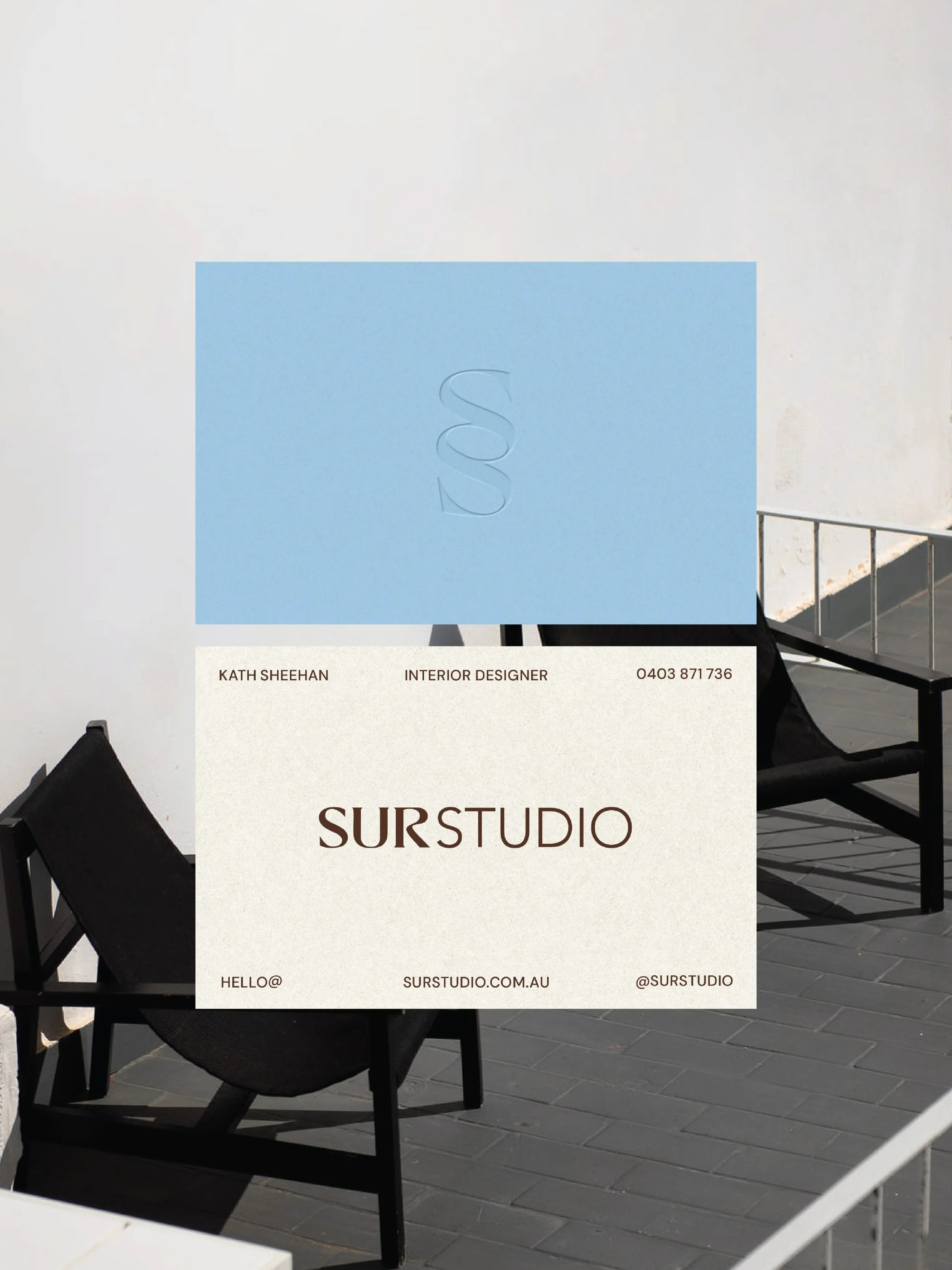 A little look at the new branding for Sur Studio.

Kath is a Brisbane Interior Designer and also happens to be one of my oldest and dearest friends. We grew up around the corner from each other, went to school together, and have supported each other 