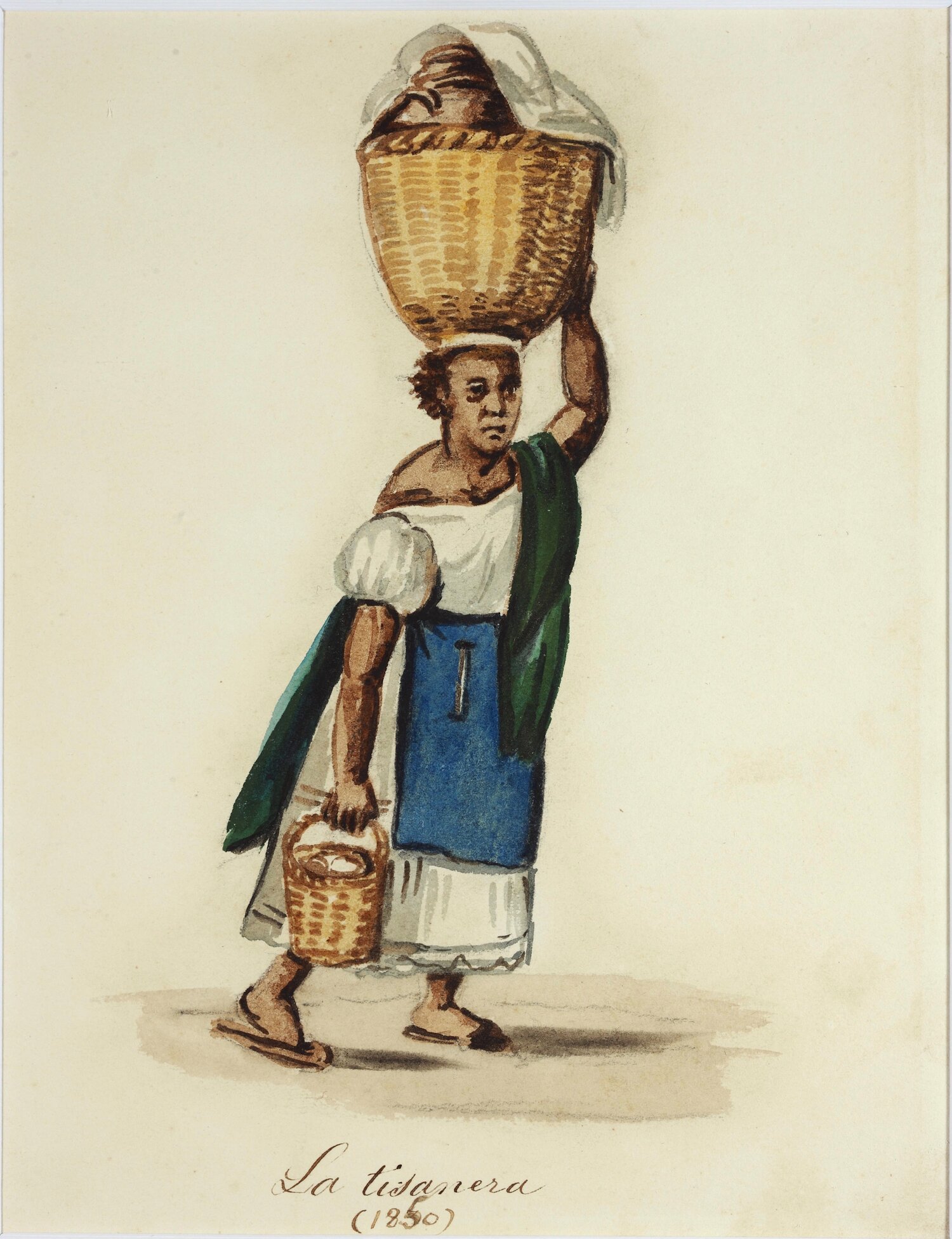La Tisanera (1850) by Pancho Fierro. Via Wikimedia Commons.
