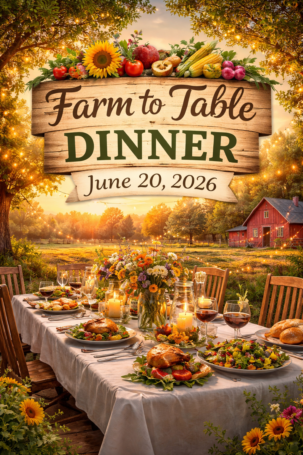 Click here to Purchase  Farm to Table Dinner June 20, 2026