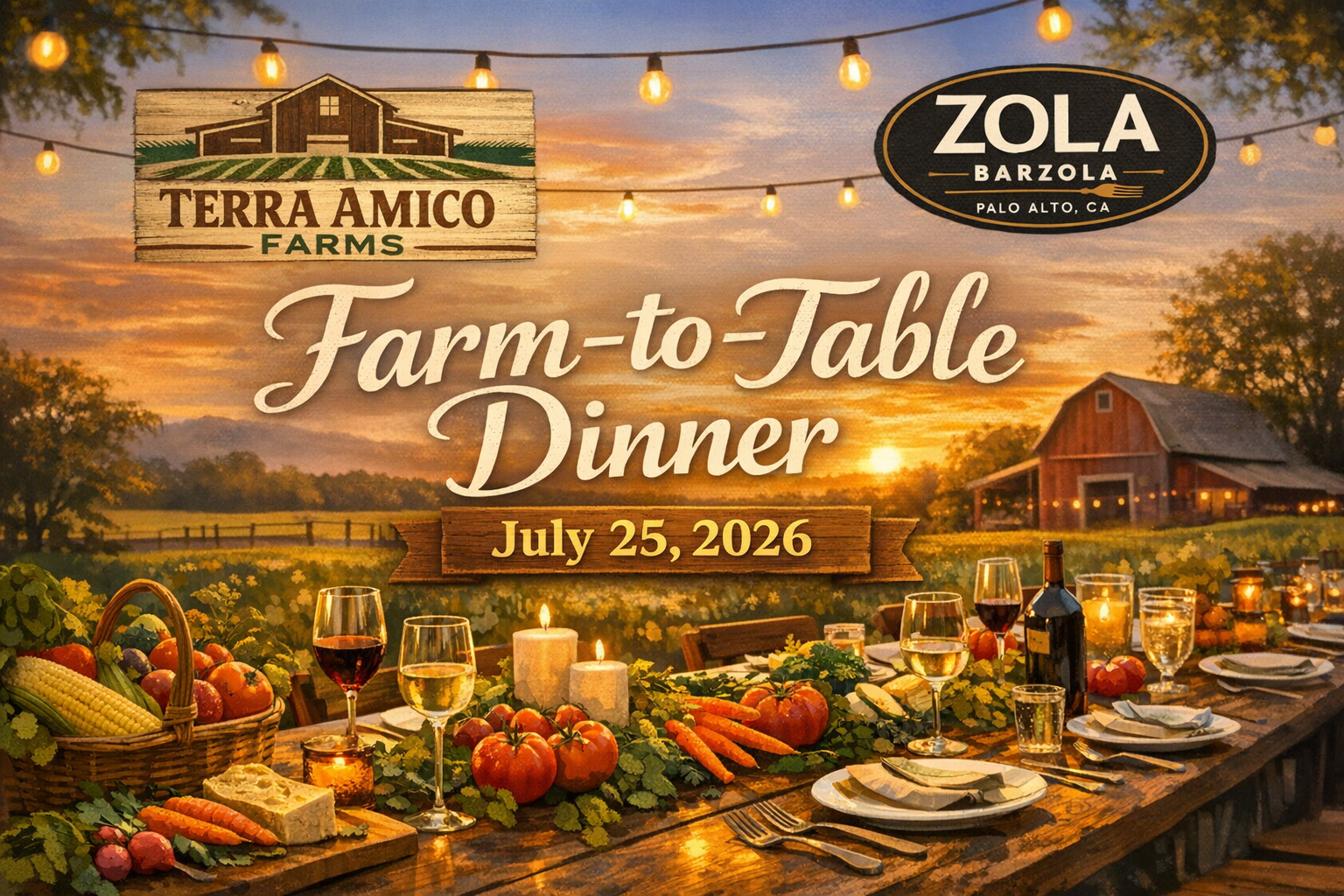 Farm-to-table dinner under sunset skies.png