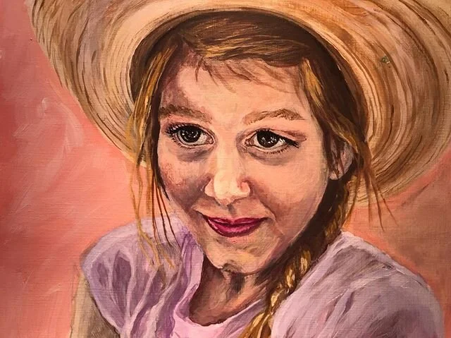 Another Quarantine Buddy, my youngest daughter 💞I&rsquo;ve really been struggling with this one; both the portrait and my daughter 😔She is having a challenging time with distance learning. Despite that, this sweet child is my shelter. Each day she 