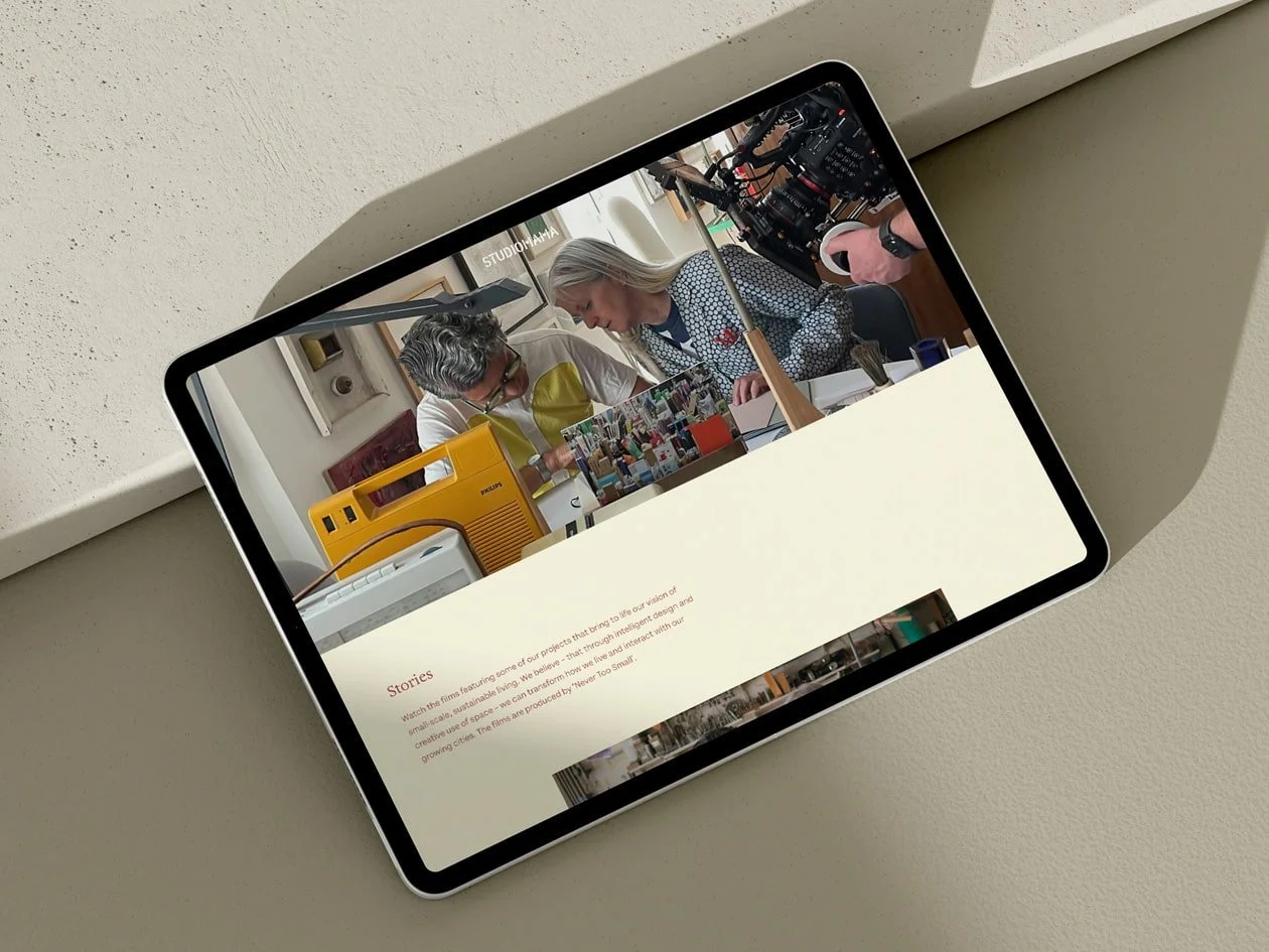 Squarespace website design for Studiomama, E2