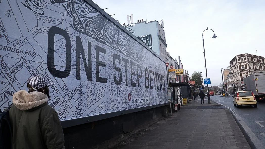 Madness billboard, Camden, One Step Beyond.