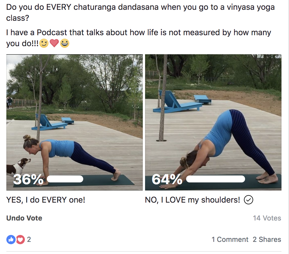 Facebook Page Poll Type