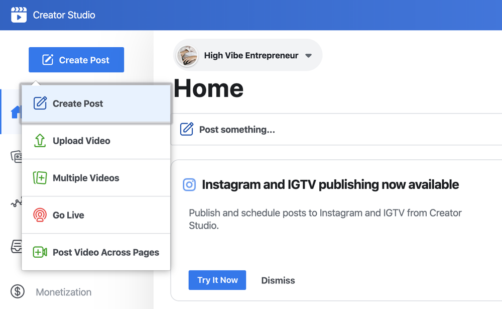 How to Crosspost Between Facebook & Instagram Using Creator Studio
