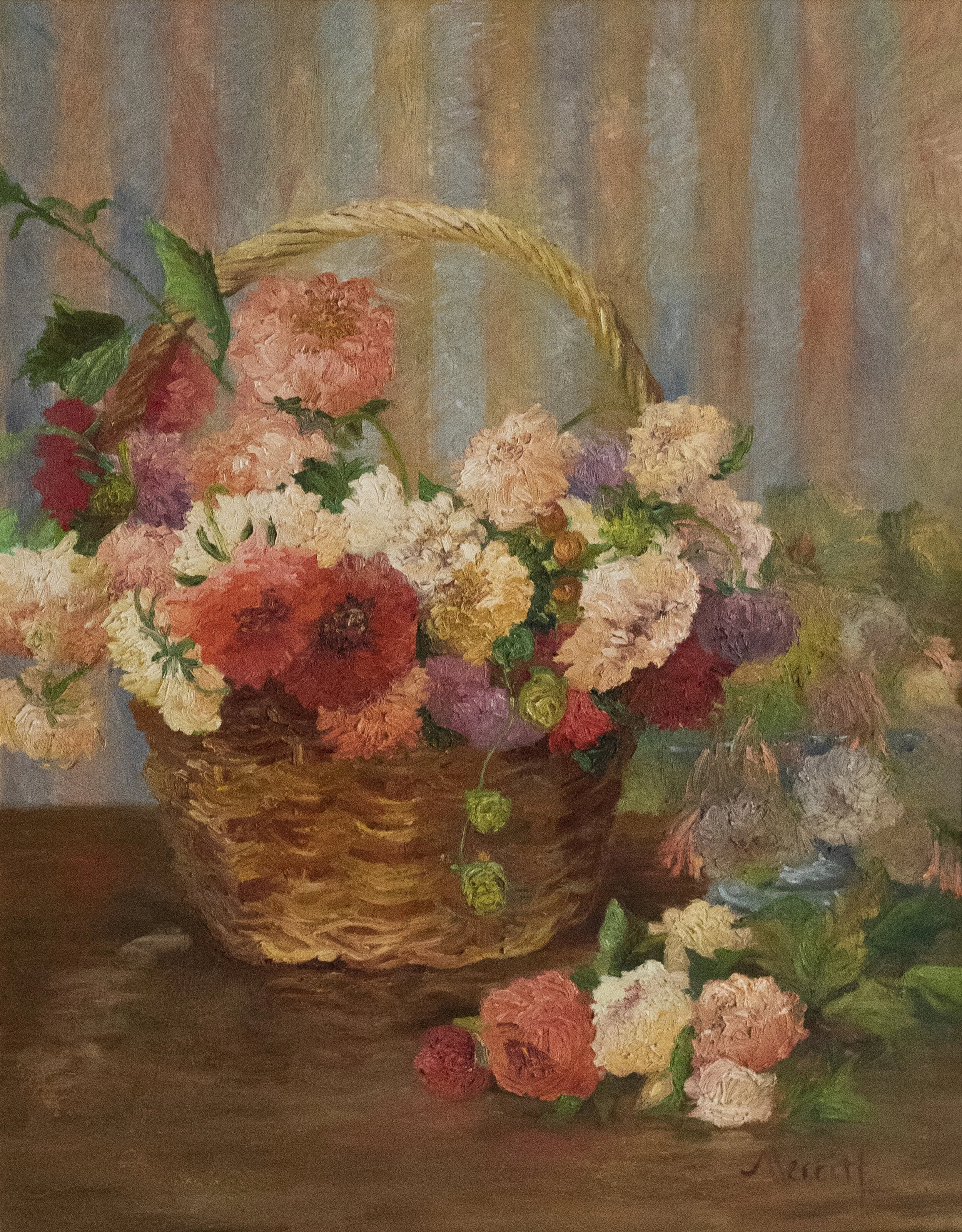“Flower Basket”  oil on canvas  32” x 25”