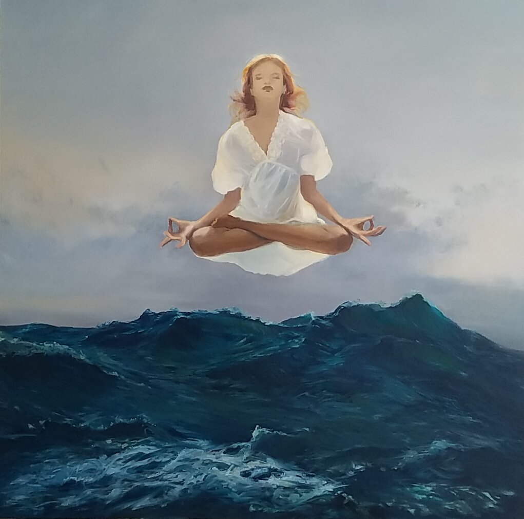 “Eye of the Storm” oil on canvas 36” x 36”