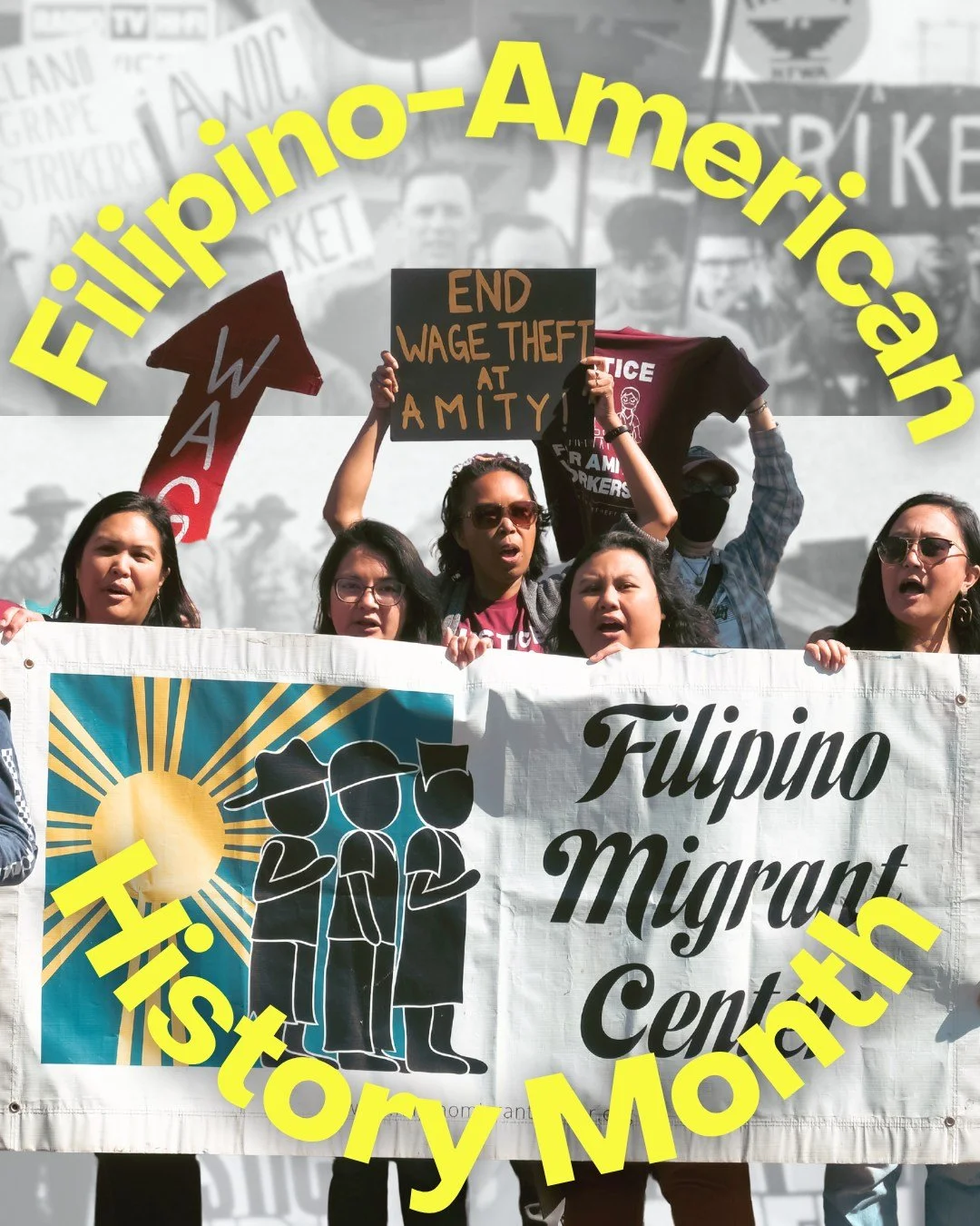 This Filipino American History Month, we honor the struggles and victories of Filipino immigrants whose lives are bound to the fight for justice. 

This year, the theme is From Quotas to Communities: Filipino American Migration and Movement. We comme