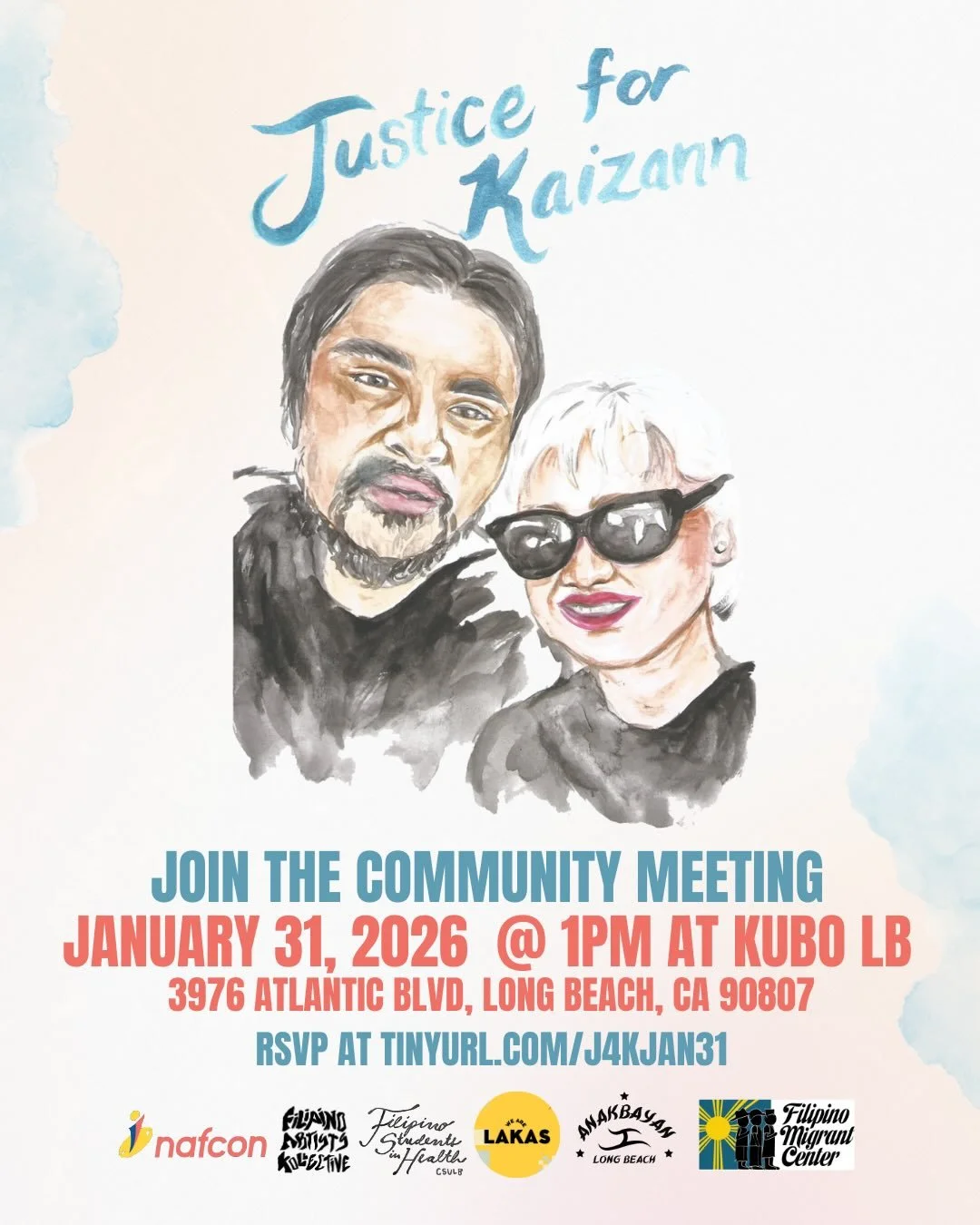 Continue the fight for Kaizann! Join the community meeting on Jan 31 (Sat) 1-3PM at Kubo Long Beach to talk about how we as a community can fight for a kababayan who has been wrongfully detained since August. He shared the harsh conditions in the dif