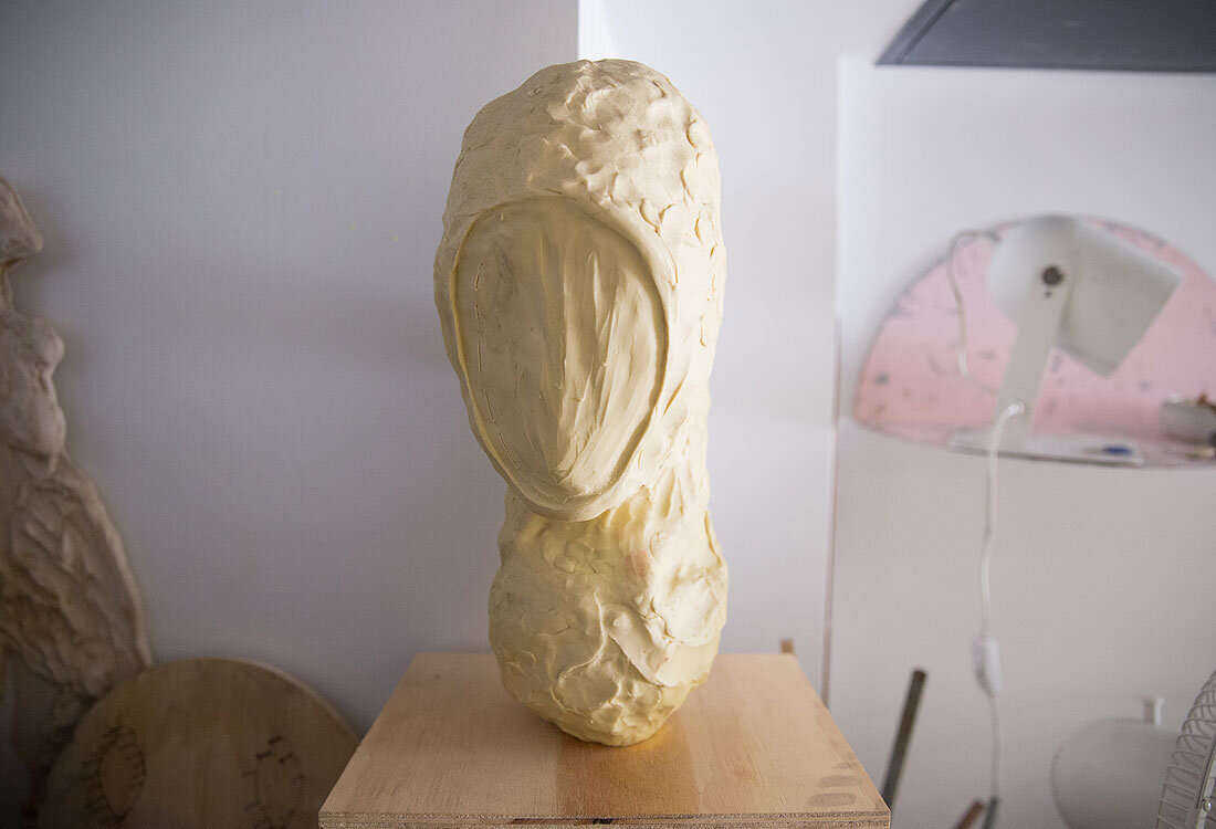 In the Studio, Maria Aguilera-Mendoza