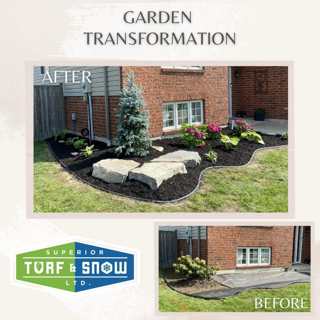 Superior Turf and Snow - Landscaping - New mulch in garden
