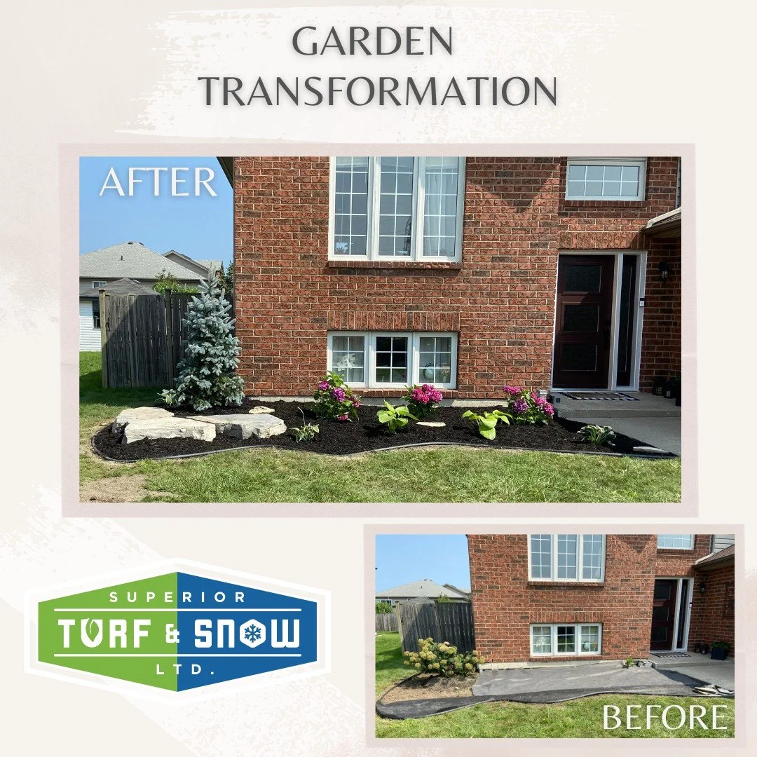 Superior Turf and Snow - Landscaping - New mulch in garden