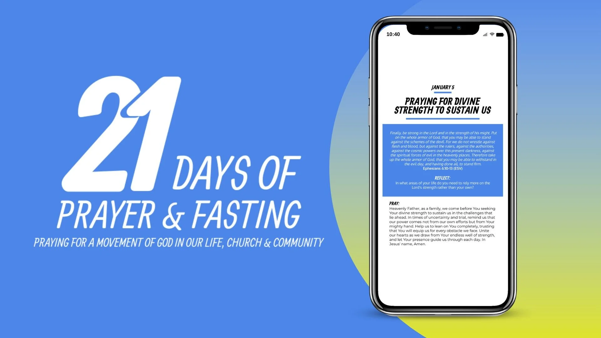 21 Days of Prayer & Fasting
