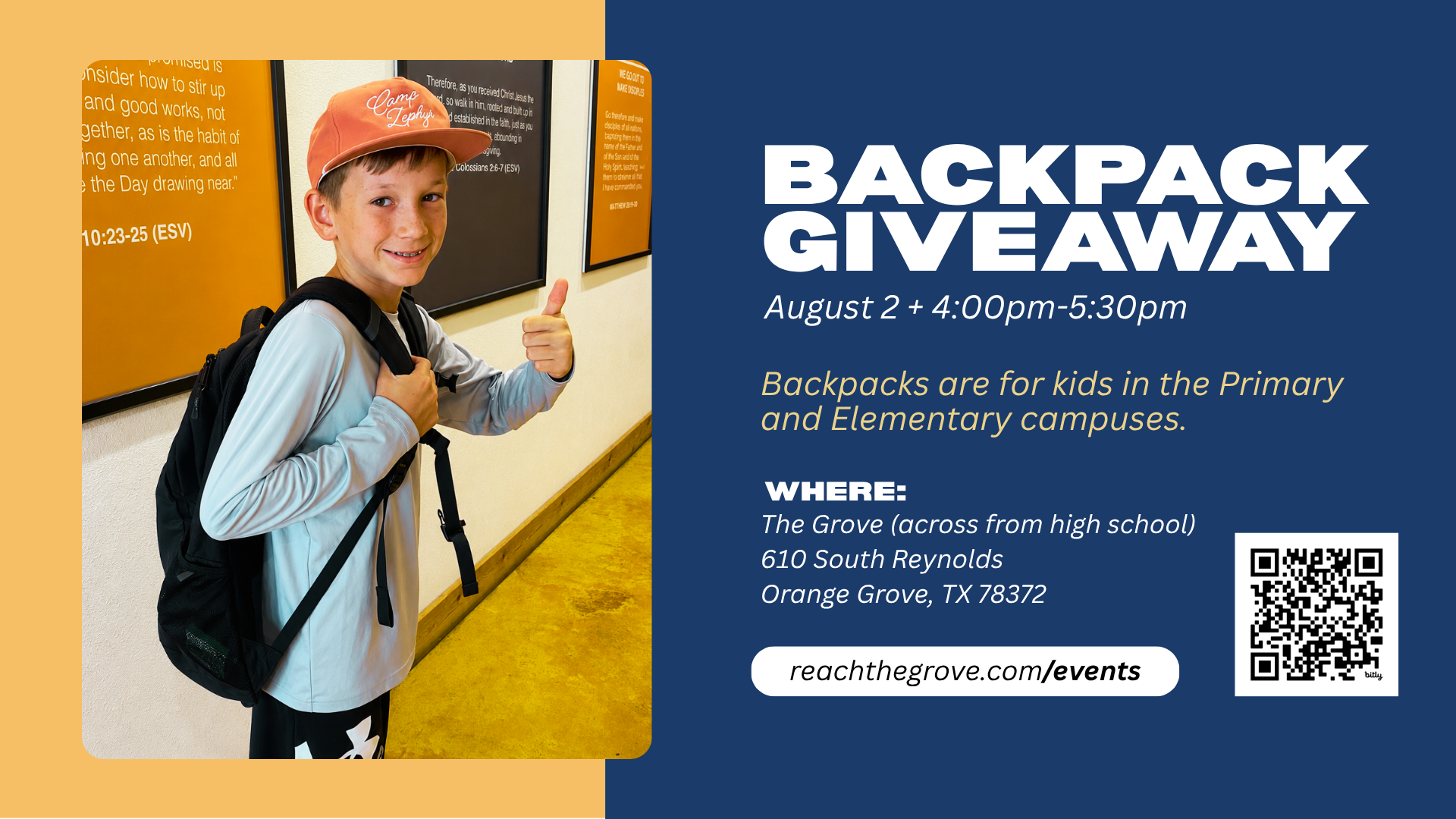 Backpack Giveaway