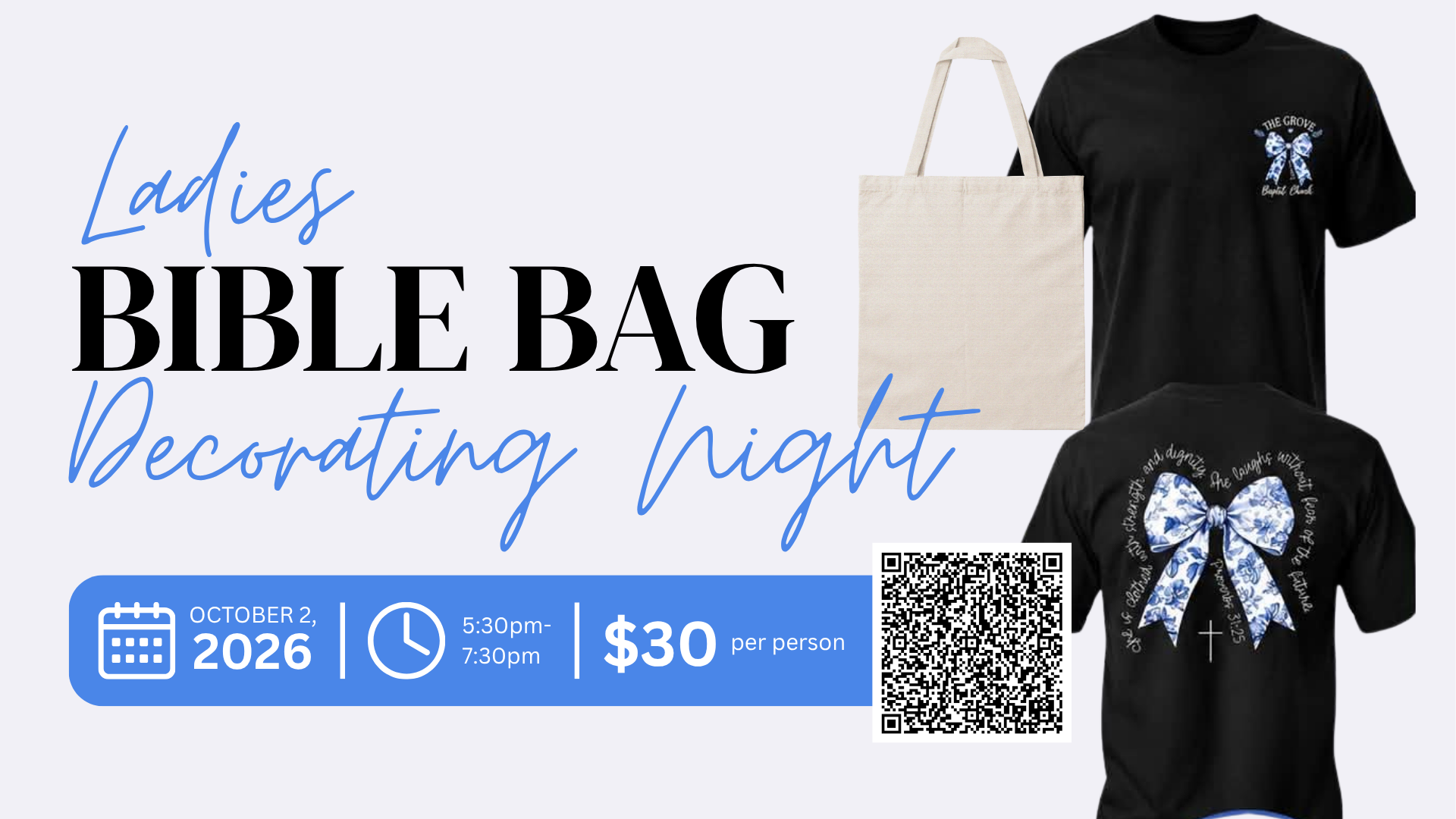 Ladies Bible Bag Decorating