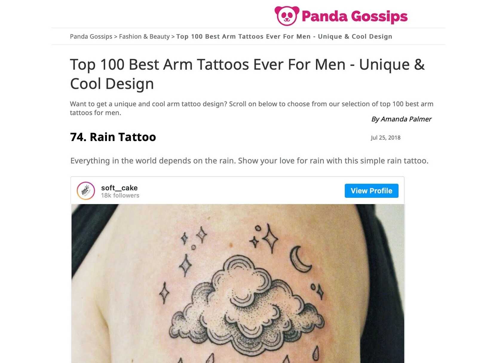 PANDA GOSSIPS “Top 100 Best Arm Tattoos Ever For Men”  ( LOL WHO DID THIS?! )