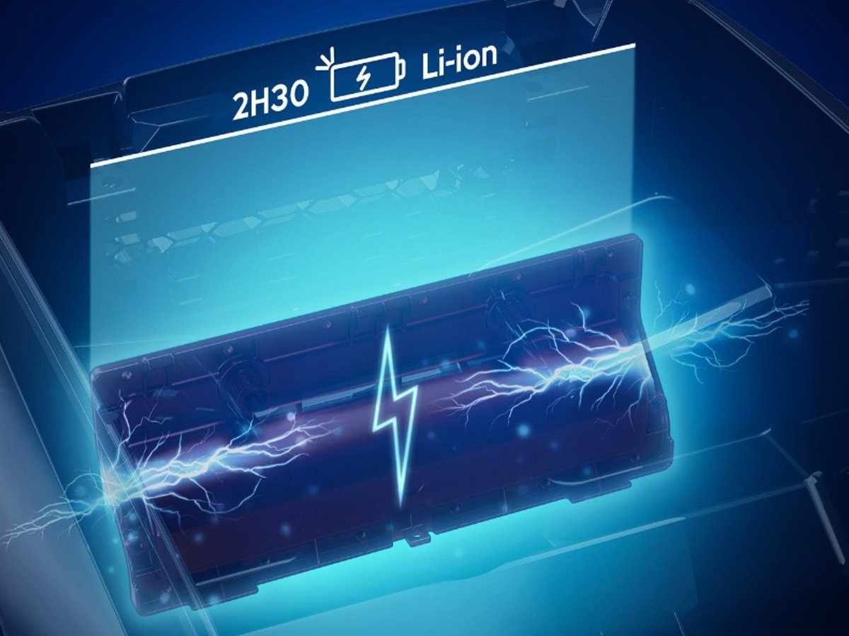 2 hour 30 min litihium-ion battery