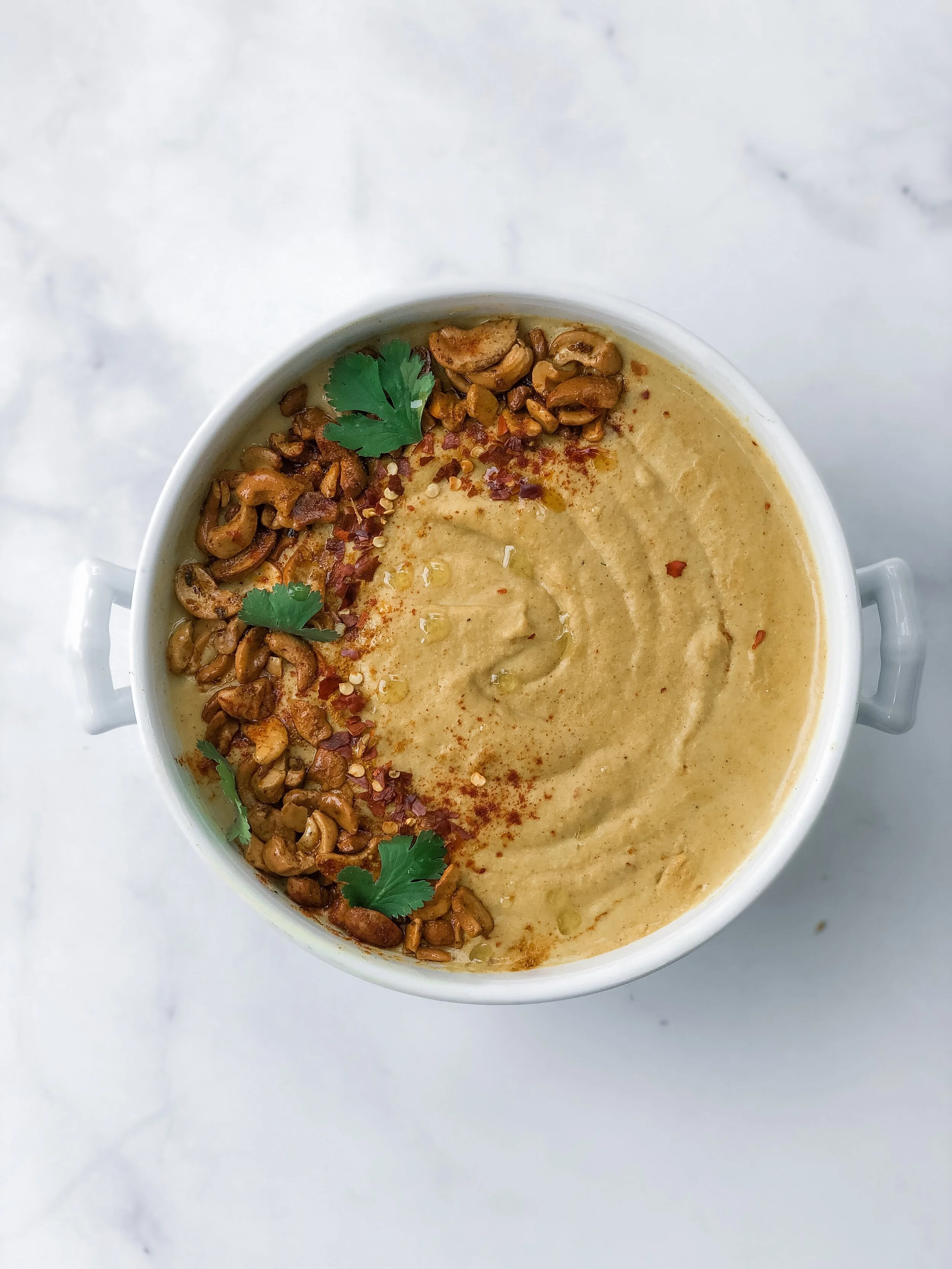 Creamy Curried Cauliflower Soup 