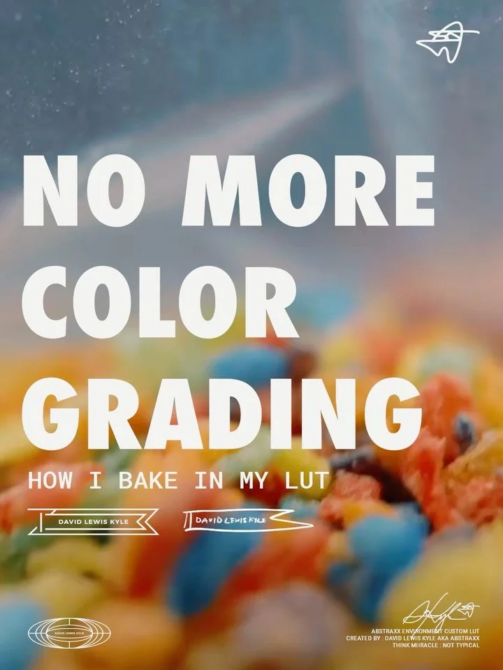 I don&rsquo;t color grade.

I bake my look directly into the camera so what I see on set is what I get in the final edit.

No Log.
No LUTs in post.
No guessing.

How I bake my LUT into the Sony A7C II :

Step 1 : Set the intention
&bull; Lock your lo